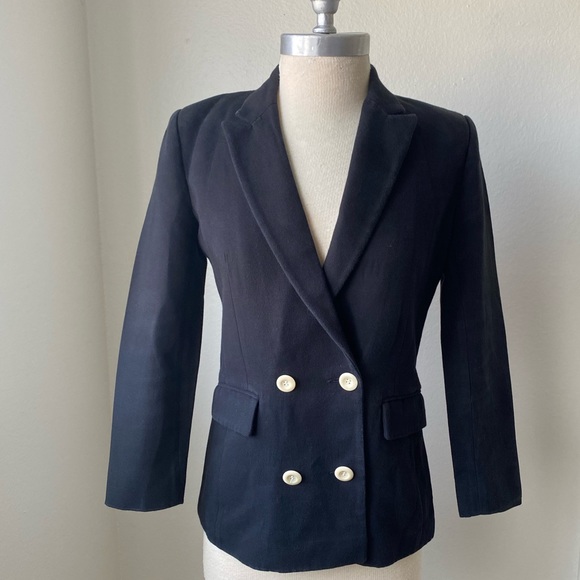 Sandro Paris Black Double Breasted Blazer 36/S - Picture 1 of 5